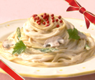 CMレシピ クリームチーズ酒盗パスタ