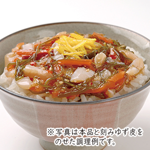 つぶ貝とめかぶのとろ~り丼